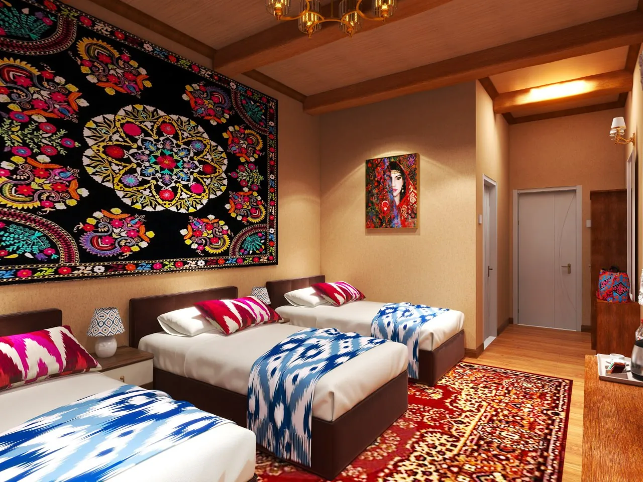 Concept visualisation of a shared room