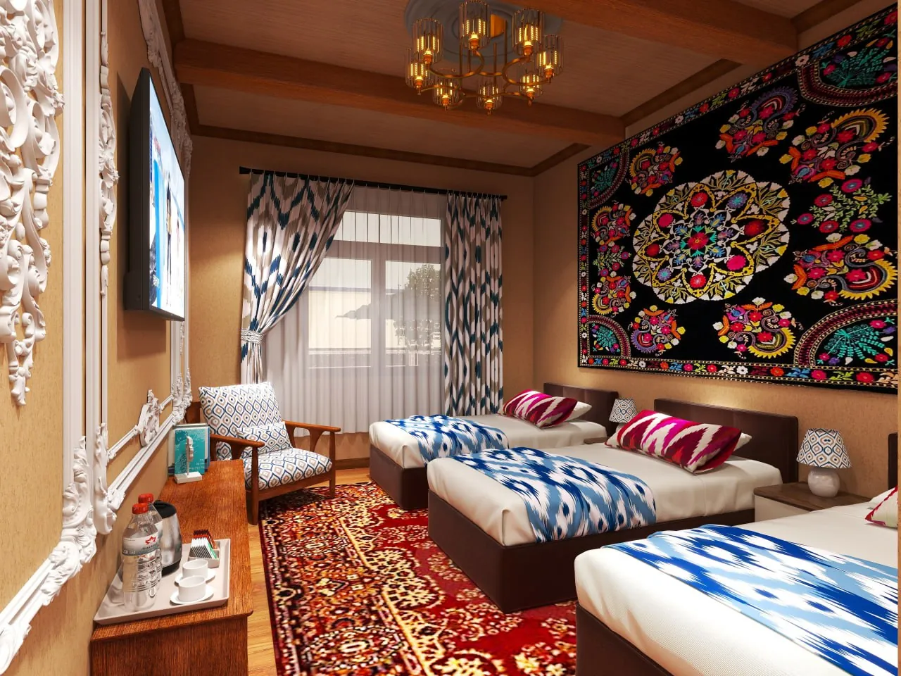 Concept visualisation of a triple room